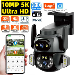 5K 10MP  Tuya Dual Lens PTZ WIFI Camera