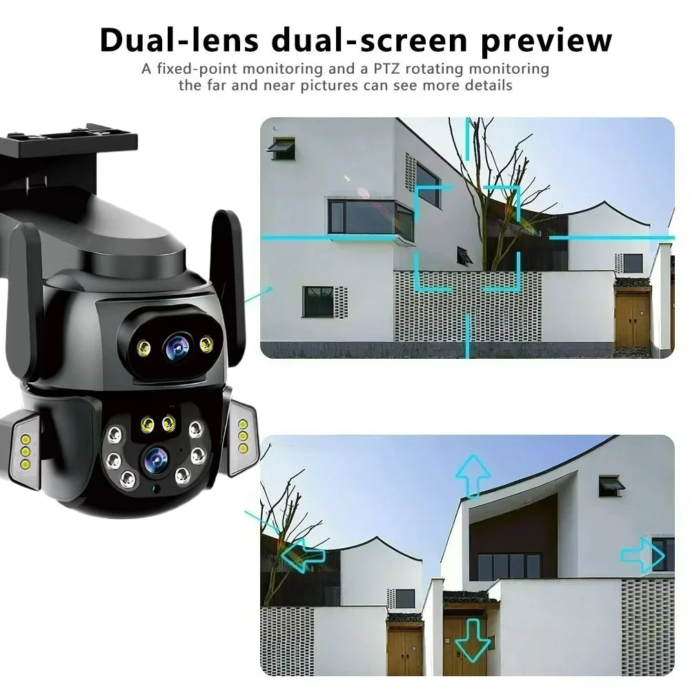 5K 10MP  Tuya Dual Lens PTZ WIFI Camera