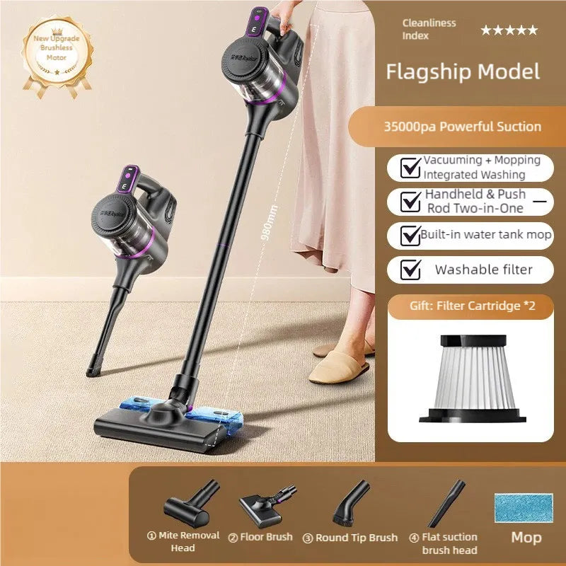 TINSOL 35000PA Cordless Vacuum Cleaner Vacuuming