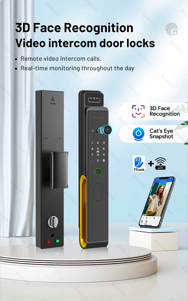 YRHAND Ttlock WiFi 3D Face Recognition