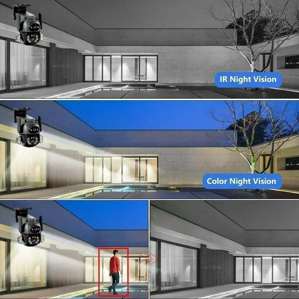 5K 10MP  Tuya Dual Lens PTZ WIFI Camera