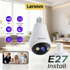 Lenovo E27 Bulb Camera 1080P WiFi Surveillance