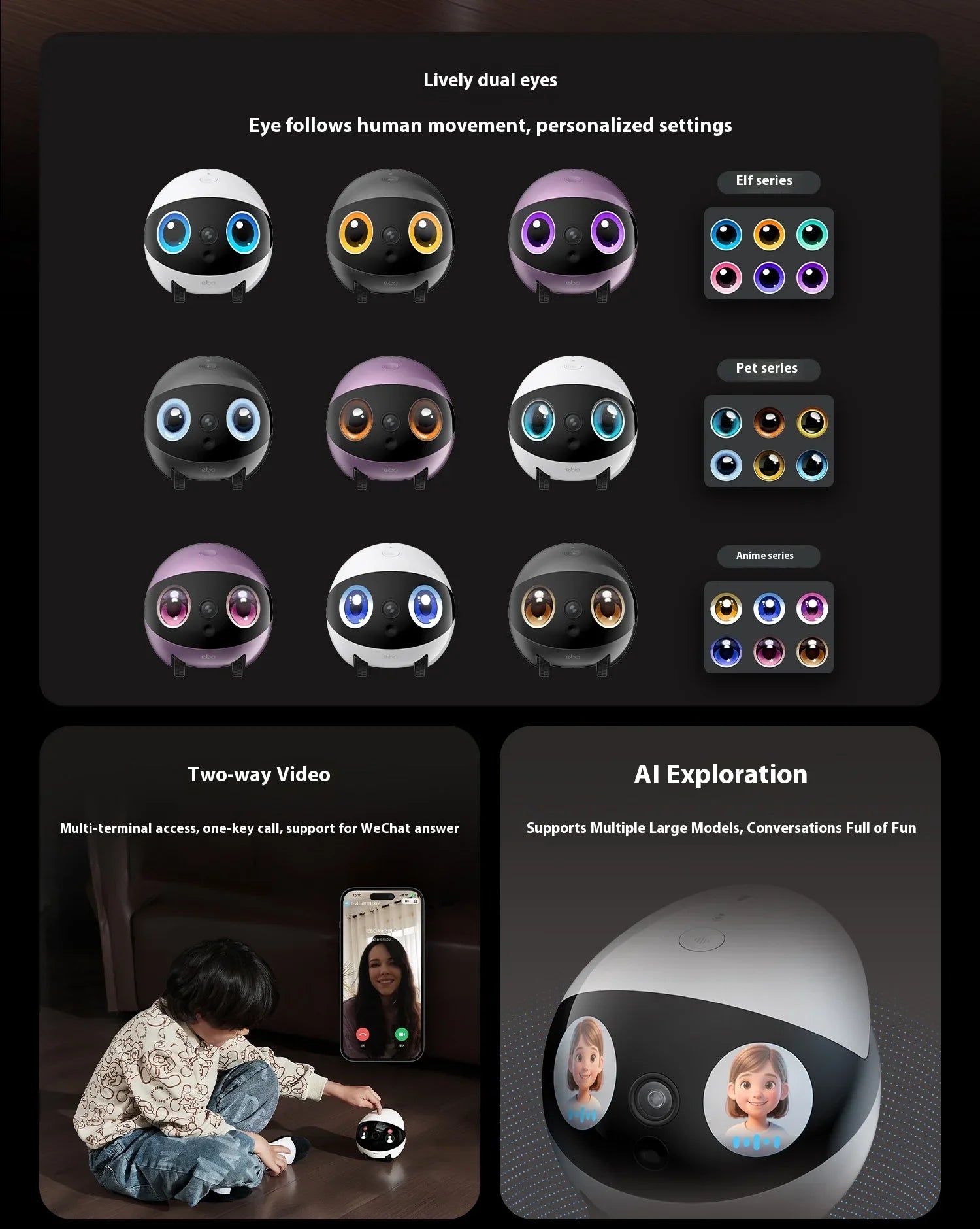 Enabot Air 2 Plus Intelligent Robot Wireless Camera AI