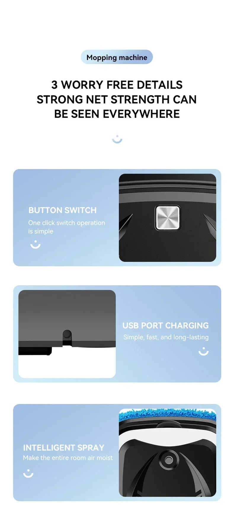 Home Electric High-Power Wireless Sweeping