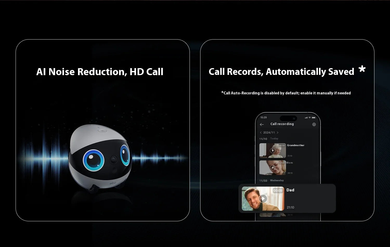 Enabot Air 2 Plus Intelligent Robot Wireless Camera AI