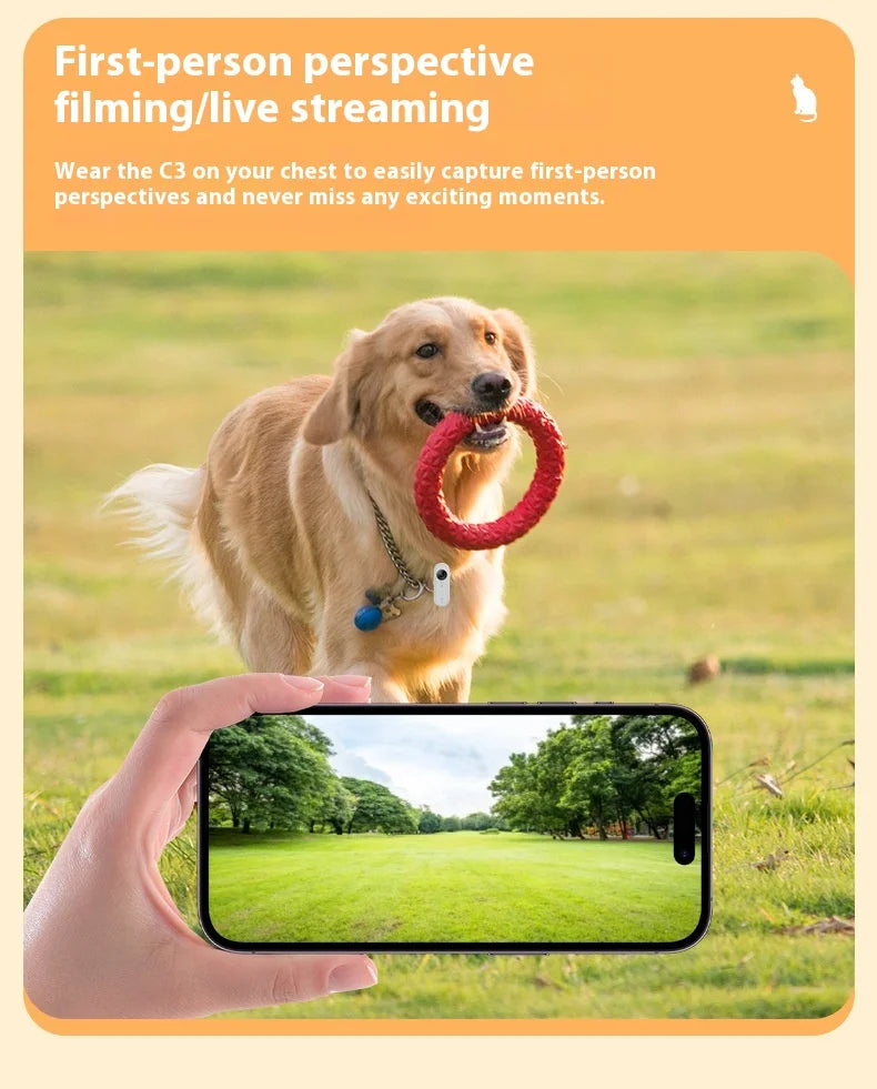 Pet Camera Live Streaming Waterproof HD