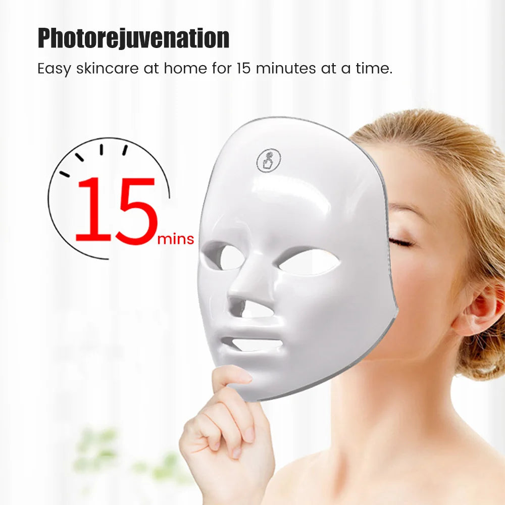 Rechargeable Facial LED Mask 7 Colors