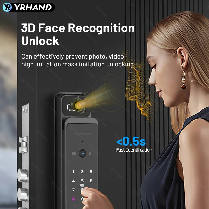 YRHAND Ttlock WiFi 3D Face Recognition