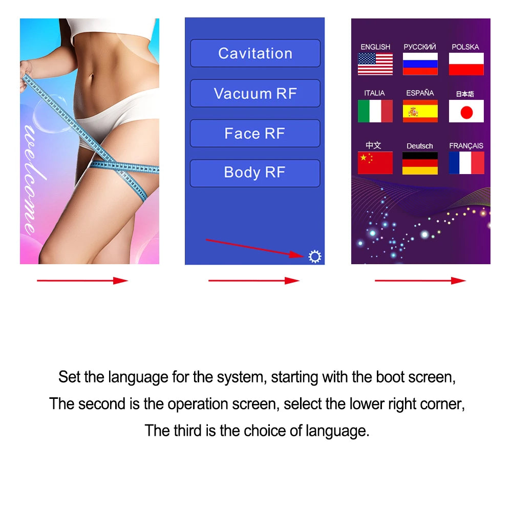 4 in 1 Facial Care 40K Cavitation Lipo Slimming