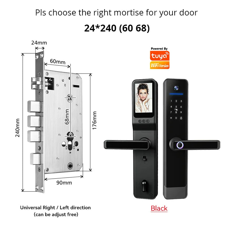 YRHAND Tuya Wifi Camera Video Intercom Lock App Remote