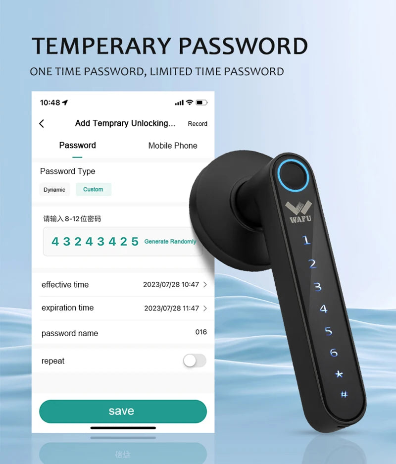 WAFU 016 Fingerprint Smart Door Lock