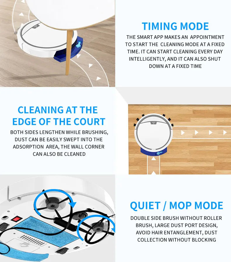 Vacuum Cleaner Robot Smart 2800PA Remote