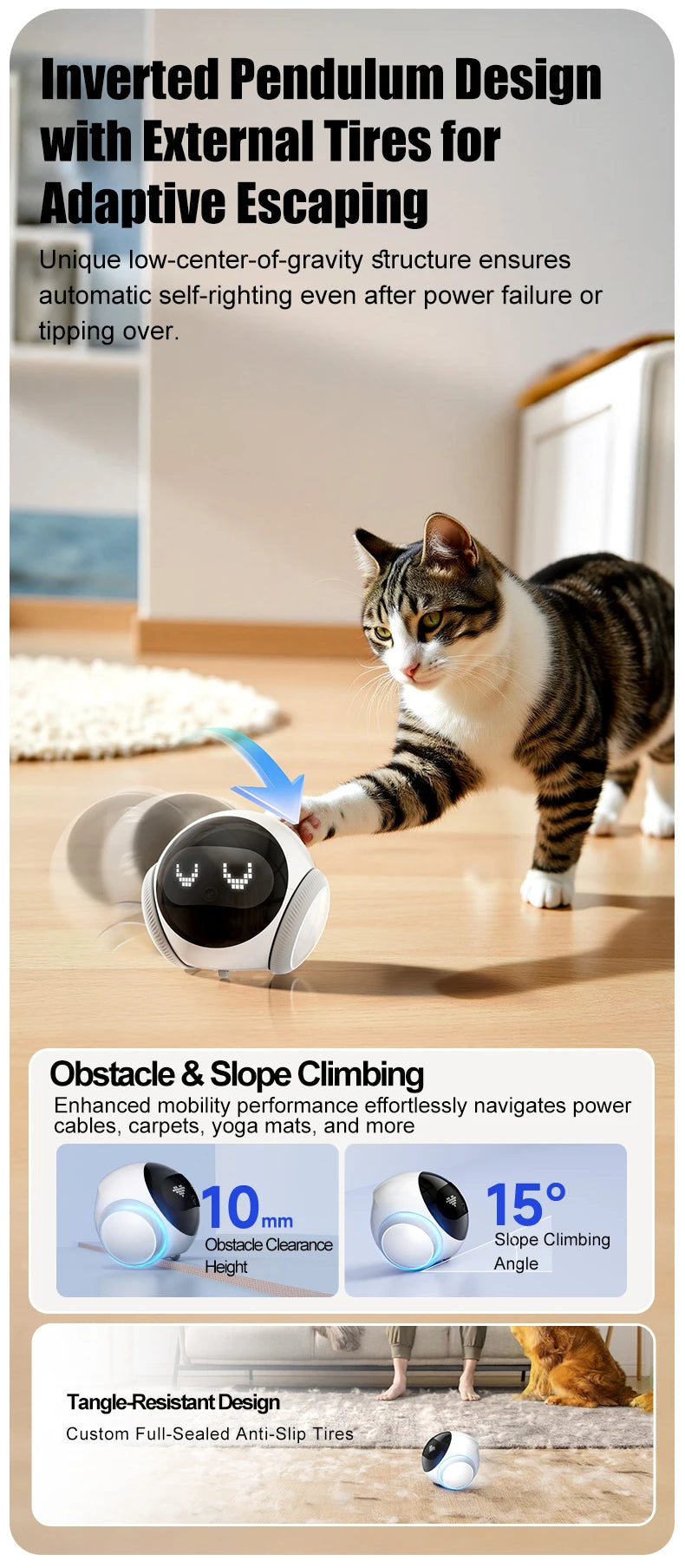 Famue Smart Child Care Robot with Pet Monitoring