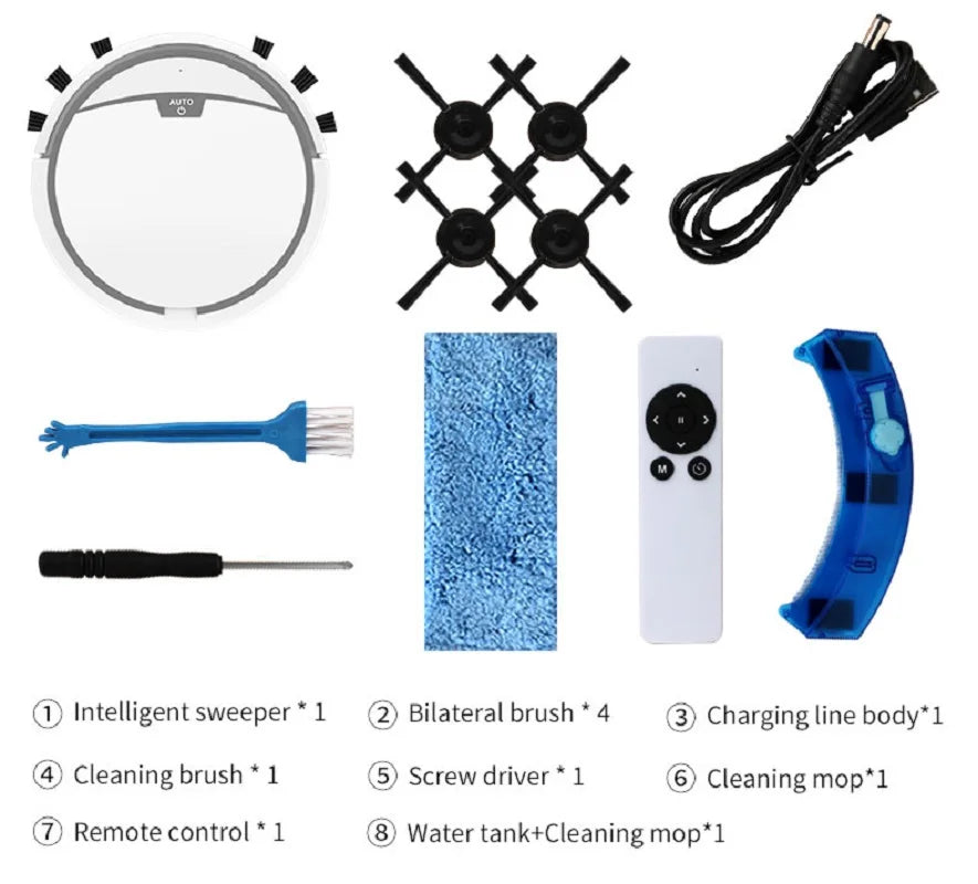 Vacuum Cleaner Robot Smart 2800PA Remote