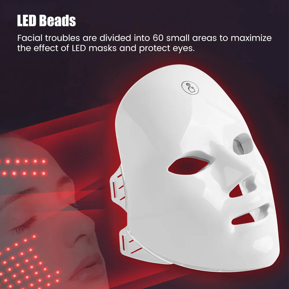 Rechargeable Facial LED Mask 7 Colors