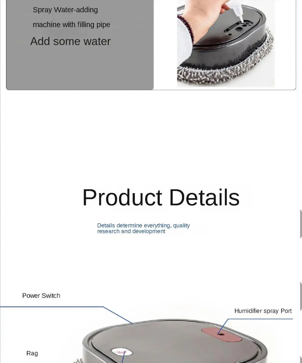 Intelligent Robot 3 In1 Dry Wet Sweep