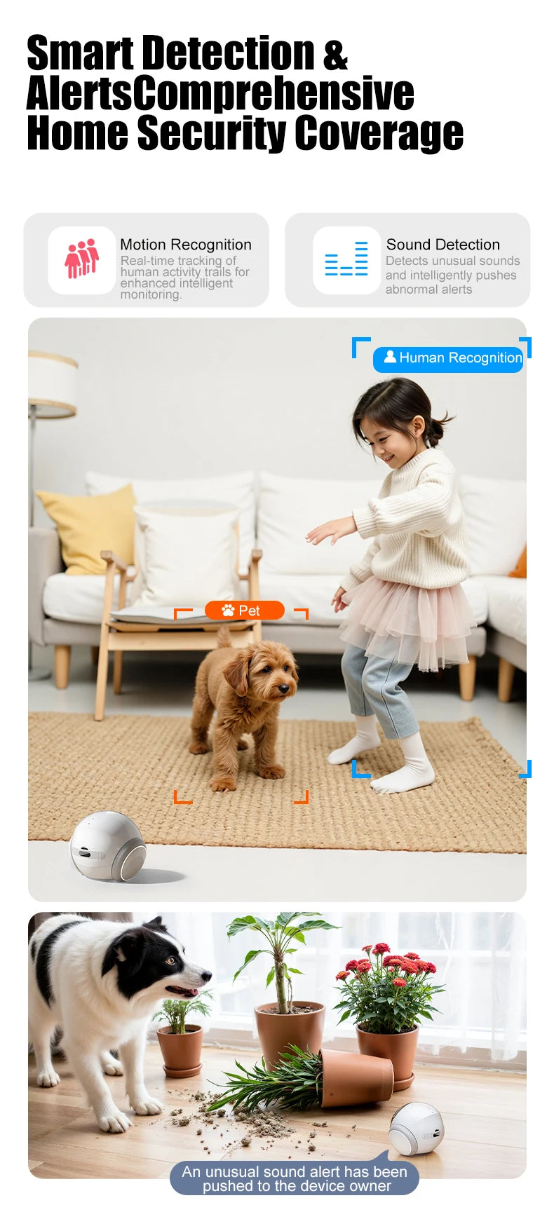 Famue Smart Child Care Robot with Pet Monitoring