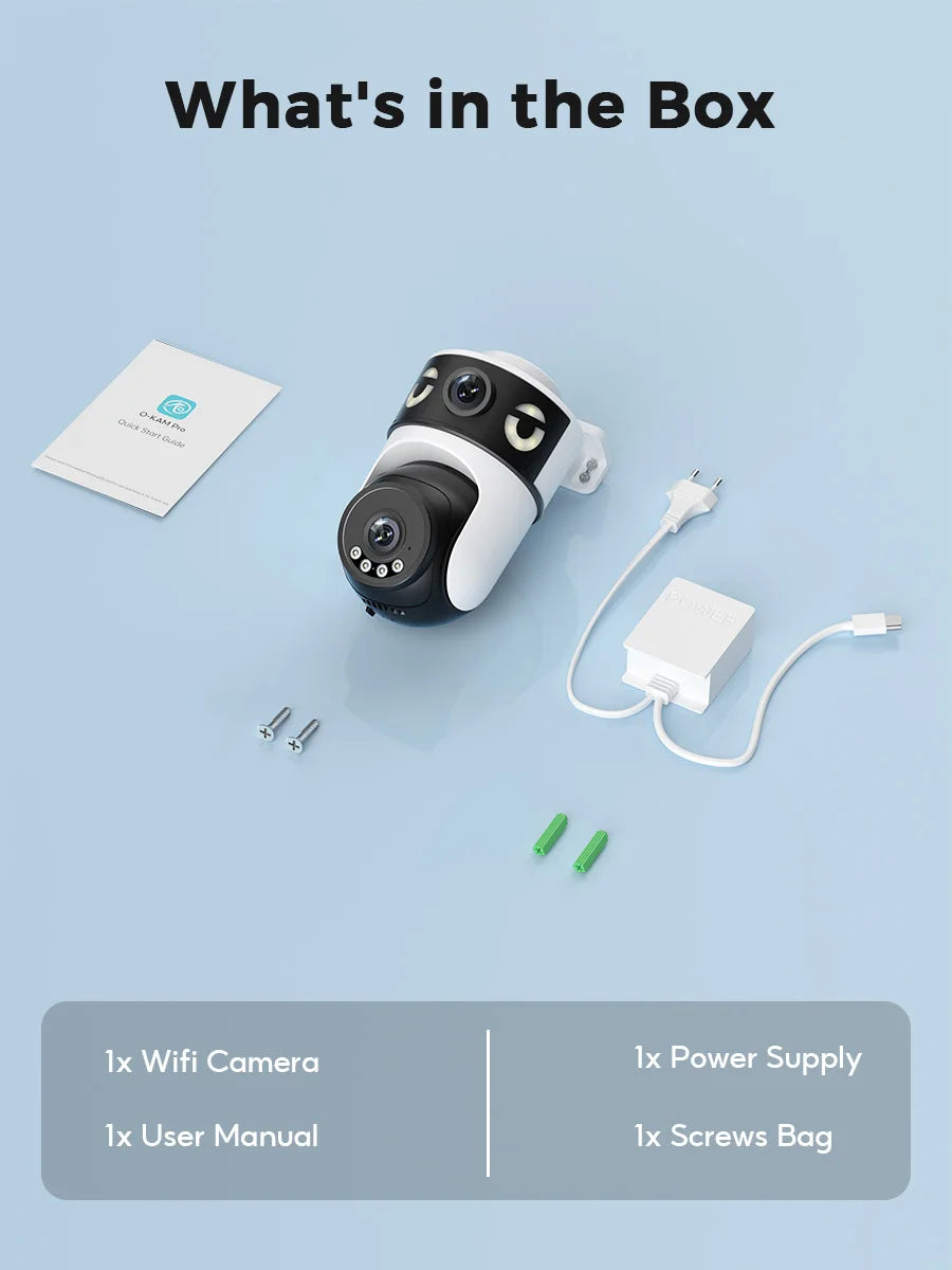 10MP 5K Dual Lens Dual Screens Wifi Camera