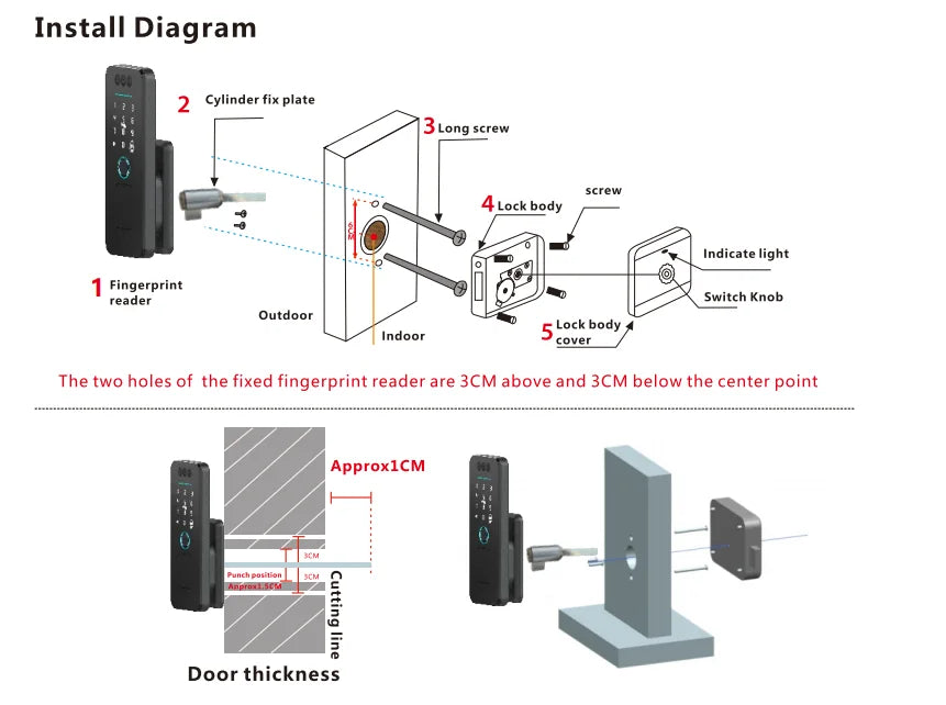 Fingerprint Lock 3D Face Recognition
