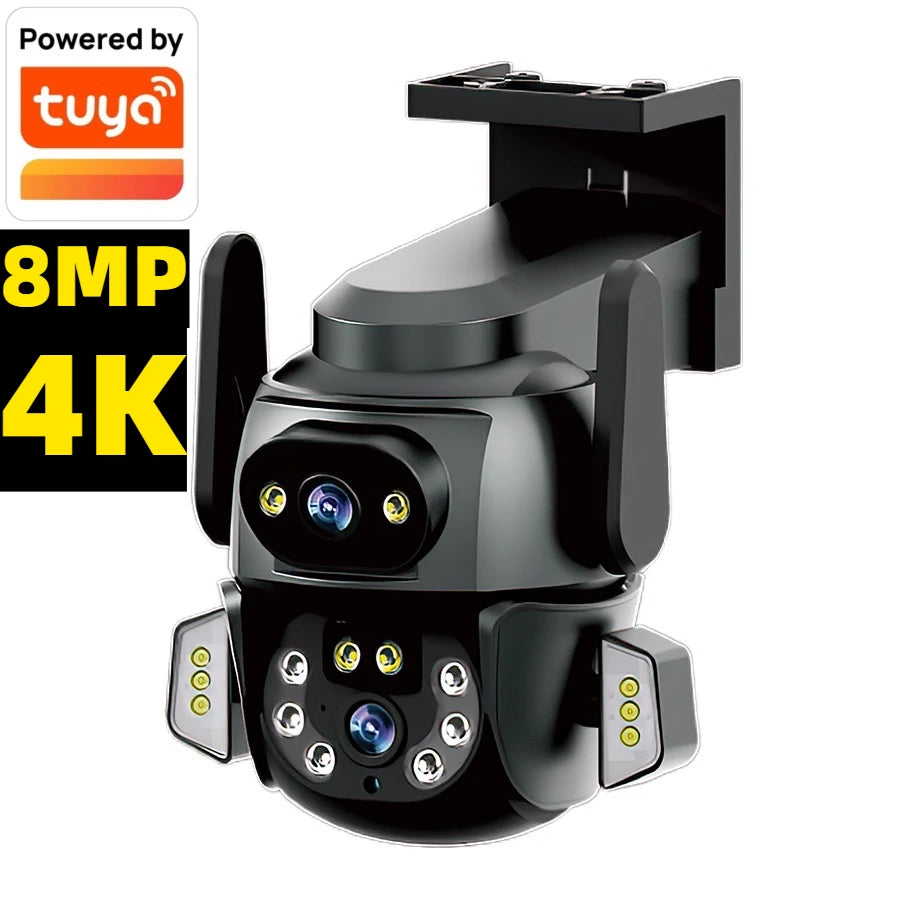 5K 10MP  Tuya Dual Lens PTZ WIFI Camera
