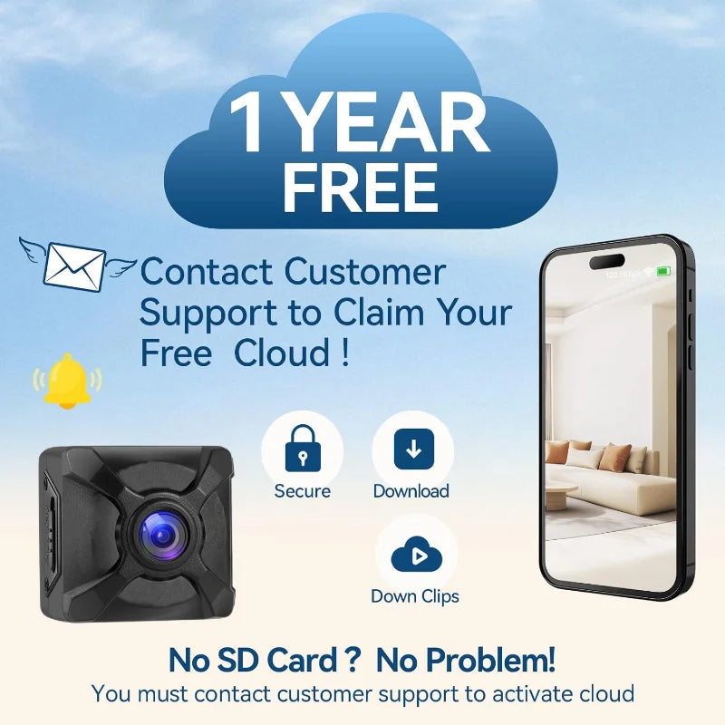 ﻿ Wireless Mini WiFi Security HD Camera Monitoring