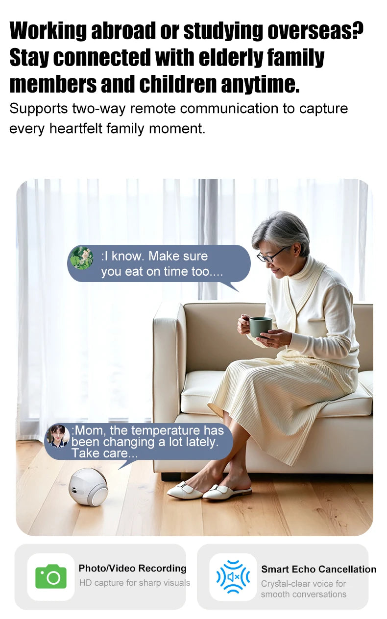 Famue Smart Child Care Robot with Pet Monitoring