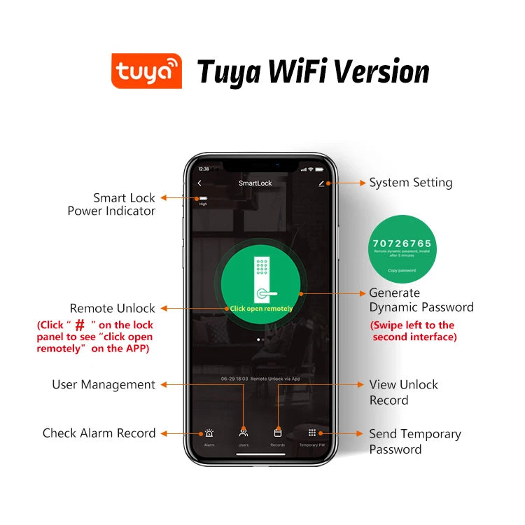 Tuya WiFi APP Double-Sided Fingerprint