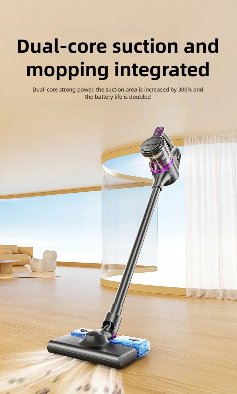 TINSOL 35000PA Cordless Vacuum Cleaner Vacuuming