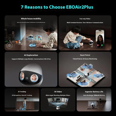 Enabot Air 2 Plus Intelligent Robot Wireless Camera AI