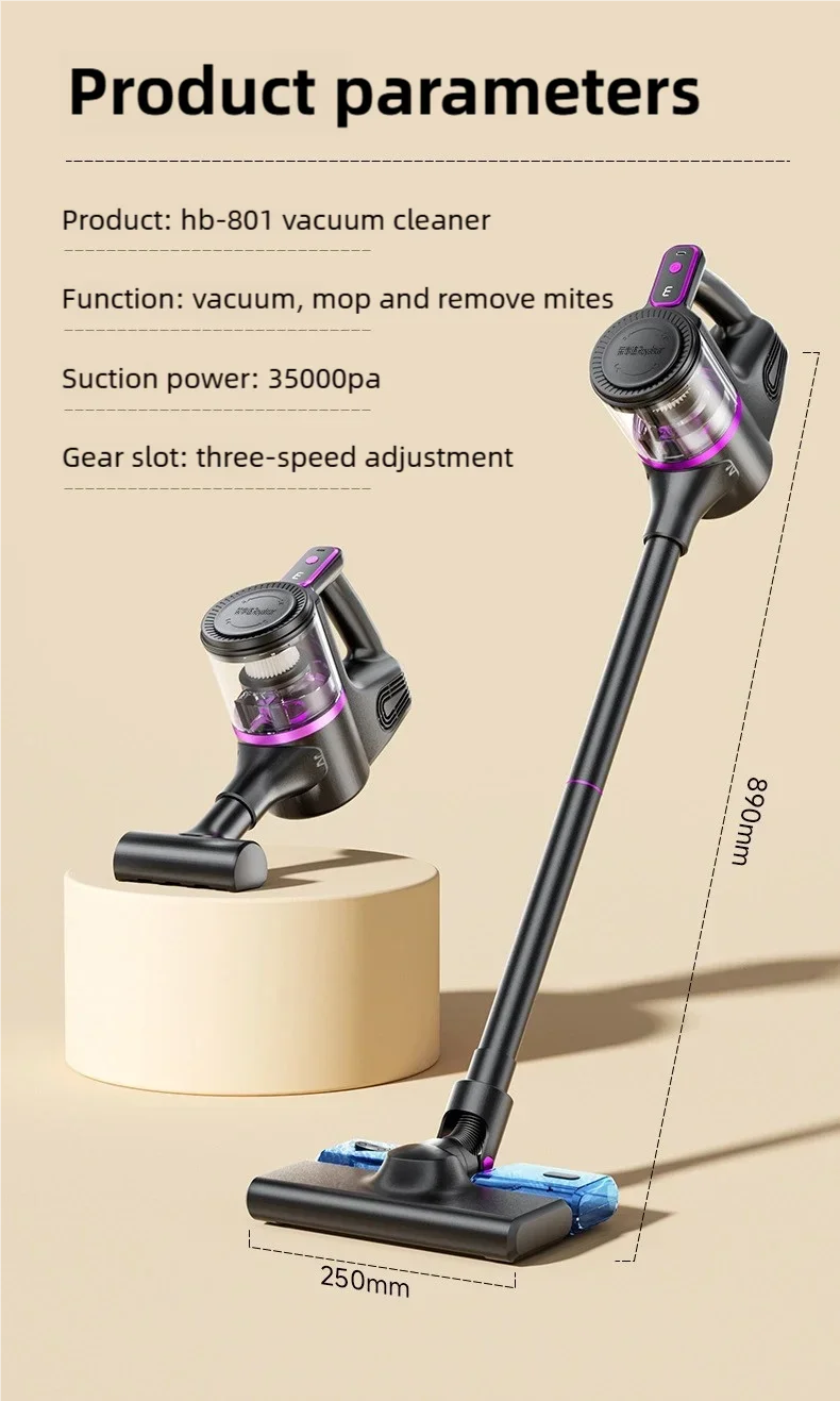 TINSOL 35000PA Cordless Vacuum Cleaner Vacuuming