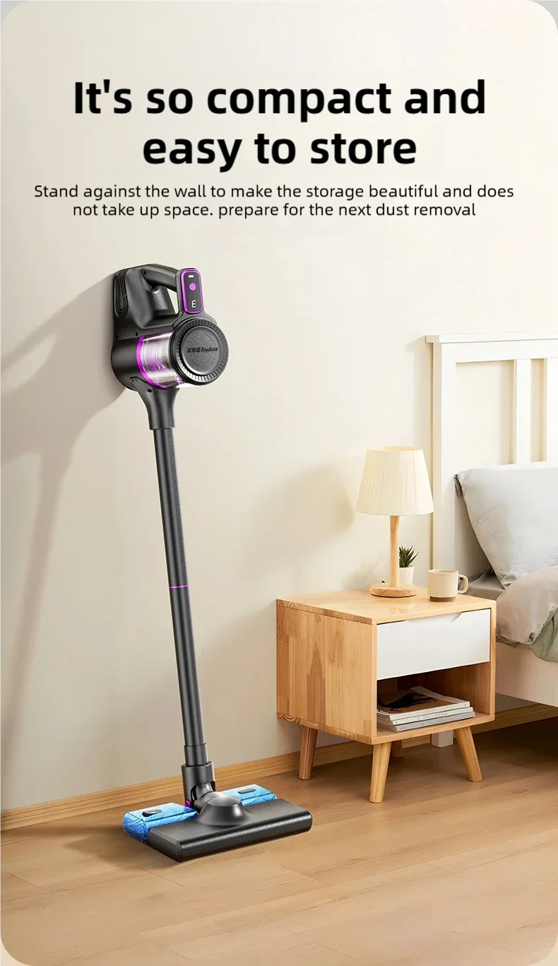 TINSOL 35000PA Cordless Vacuum Cleaner Vacuuming