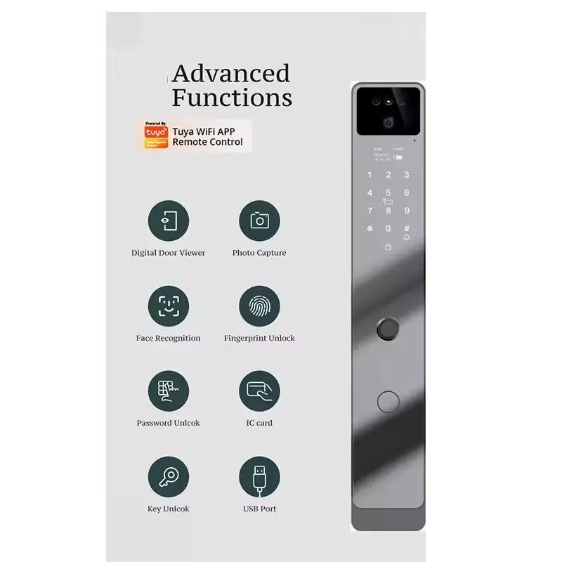 3D Face Recognition Smart Door Lock WiFi