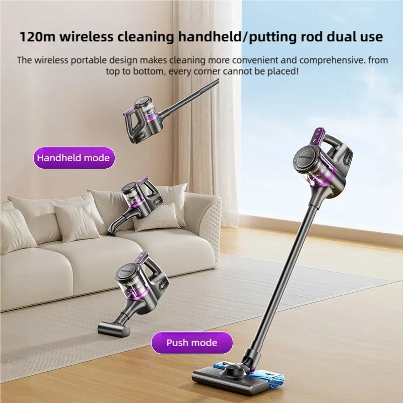TINSOL 35000PA Cordless Vacuum Cleaner Vacuuming